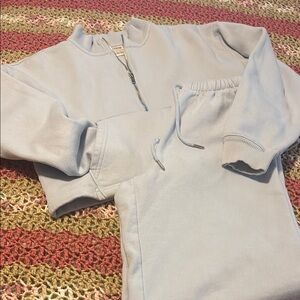 PINK Baby Blue 2 Piece Sweatsuit